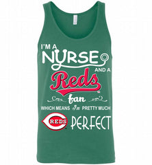I'M A Nurse And A Cincinnati Reds Fan Pretty Much Perfect Tank - zezetee
