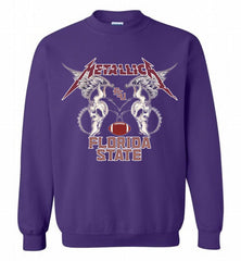 Metallica Florida State Logo Crewneck Sweatshirt - zezetee