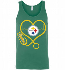 Nurse Heartbeat Pittsburgh Steelers Tank - zezetee