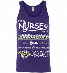I'M A Nurse And A Nashville Predators Fans Gift Tank - zezetee
