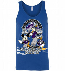 Mickey Goofy Donald Colorado Rockies Teams Tank - zezetee