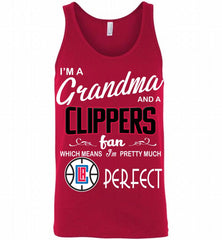 I'M A Grandma And A Los Angeles Clippers Fans Perfect Tank - zezetee