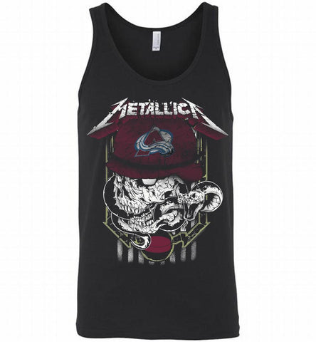 Metallica Skull Snake Colorado Avalanche Tank - zezetee