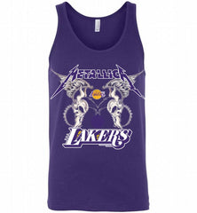 Metallica Los Angeles Lakers Logo Tank - zezetee