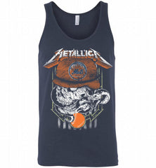 Metallica Skull New York Mets Logo Tank - zezetee