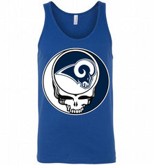 Los Angeles Rams Grateful Dead Logo Band Tank - zezetee