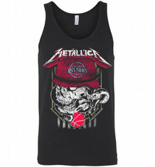 Metallica Skull Snake Detroit Pistons Tank - zezetee