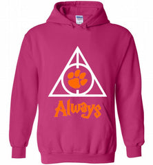 CLEMSON TIGERS UNIVERSITY PAW DEATHLY HALLOWS ALWAYS GIFT Hoodie - zezetee