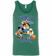 Mickey Goofy Donald Loves Oklahoma City Thunder Basketball Fans Tank - zezetee