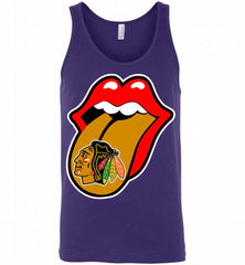 Chicago Blackhawks  x The Rolling Stones Logo Tank - zezetee