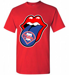 Philadelphia Phillies  x The Rolling Stones Logo Shirt - zezetee