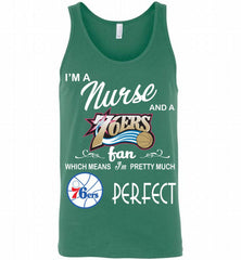 I'M A Nurse And A Philadelphia 76ers Fans Perfect Tank - zezetee