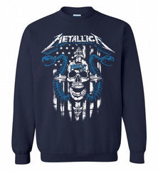 Metallica Snake Skull Orlando Magic Logo Crewneck Sweatshirt - zezetee