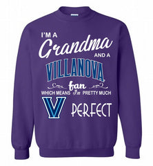 I'M A Grandma And A Villanova Wildcats Fan Crewneck Sweatshirt - zezetee