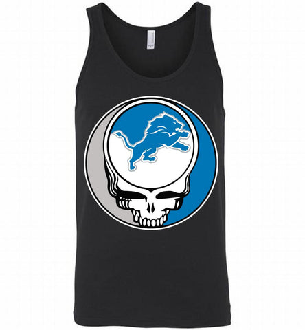Detroit Lions Grateful Dead Logo Band Tank - zezetee