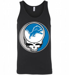 Detroit Lions Grateful Dead Logo Band Tank - zezetee