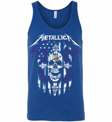 Metallica Snake Skull Minnesota Vikings Logo Tank - zezetee