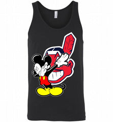 Disney Mickey Mouse Dabbing Cleveland Indians Tank - zezetee