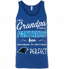 I'M A Grandpa And A Carolina Panthers Pretty Much Perfect Tank - zezetee