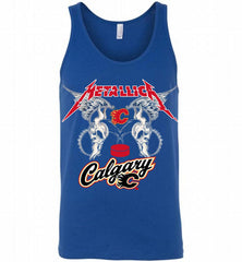 Metallica Calgary Flames Logo Tank - zezetee