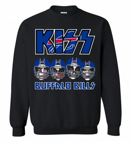 Kiss Buffalo Bills Logo Crewneck Sweatshirt - zezetee