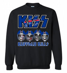 Kiss Buffalo Bills Logo Crewneck Sweatshirt - zezetee