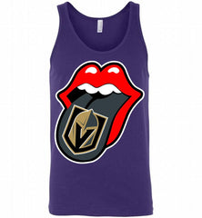 Vegas Golden Knightsg  x The Rolling Stones Logo Tank - zezetee