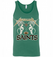 Metallica New Orleans Saints Logo Tank - zezetee