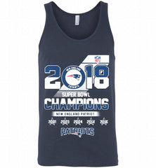 2018 SUPER BOWL CHAMPIONS NEW ENGLAND PATRIOTS Tank - zezetee