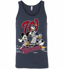 Mickey Goofy Donald Washington Nationals Teams Tank - zezetee