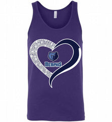 Memphis Grizzlies In Diamond Heart Tank - zezetee
