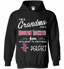 I'M A Grandma And A Houston Rockets Fans Perfect Hoodie - zezetee