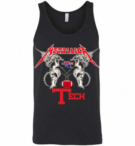 Metallica Louisiana Tech Bulldogs Logo Tank - zezetee