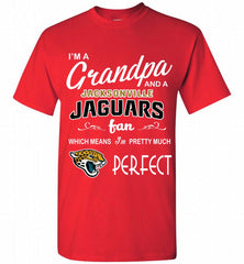 I'M A Grandpa And A Jacksonville Jaguars Pretty Much Perfect Shirt - zezetee