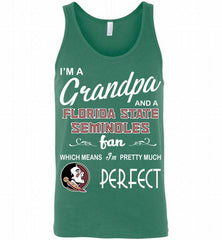 I'M A Grandpa And A Florida State Seminoles Fan Tank - zezetee