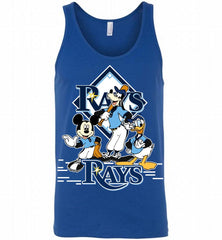 Mickey Goofy Donald Tampa Bay Rays Teams Tank - zezetee