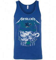 Metallica Skull Snake San Jose Sharks Tank - zezetee