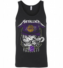 Metallica Skull Snake Los Angeles Lakers Tank - zezetee