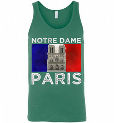 Notre-Dame Paris France flag Tank - zezetee