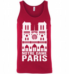 NOTRE-DAME PARIS FRANCE TSHIRT Tank - zezetee