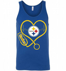 Nurse Heartbeat Pittsburgh Steelers Tank - zezetee