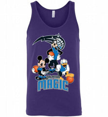 Mickey Goofy Donald Loves Orlando Magic Basketball Fans Tank - zezetee