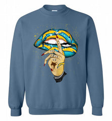 NFL Chargers Lip Shut The Fuck Up Crewneck Sweatshirt - zezetee
