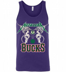 Metallica Milwaukee Bucks Logo Tank - zezetee