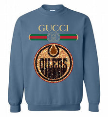 Gucci Edmonton Oilers Logo Crewneck Sweatshirt - zezetee