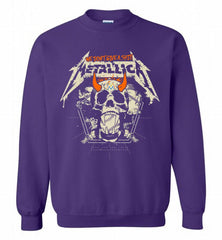 Metallica We Don't Give A Shit Miami Marlins Crewneck Sweatshirt - zezetee