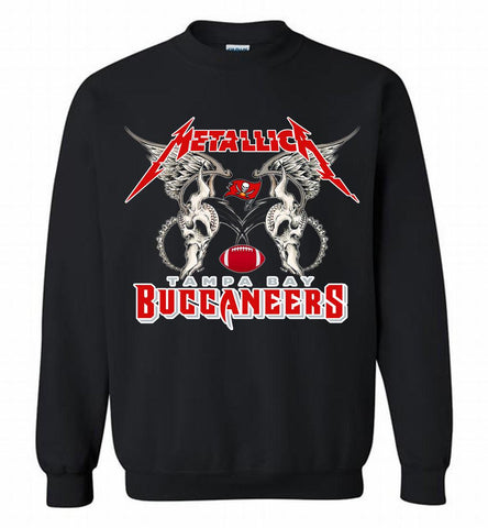 Metallica Tampa Bay Buccaneers Logo Crewneck Sweatshirt - zezetee