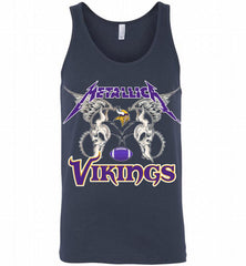 Metallica Minnesota Vikings Logo Tank - zezetee