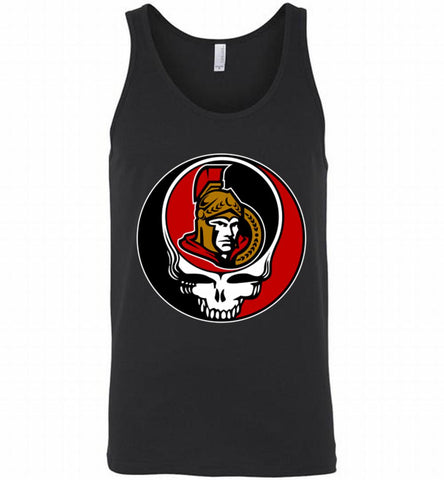 NHL TEAM OTTAWA SENATORS X GRATEFUL DEAD LOGO BAND Tank - zezetee