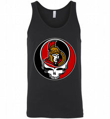 NHL TEAM OTTAWA SENATORS X GRATEFUL DEAD LOGO BAND Tank - zezetee